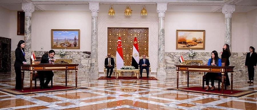 مصر وسنغافورة توقعان مذكرة تفاهم لتعزيز الشراكة الاقتصادية وتوسيع الاستثمارات المشتركة