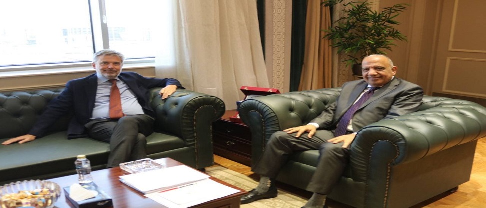 The Minister of Electricity discusses opportunities for cooperation and attracting investments with the Italian Ambassador