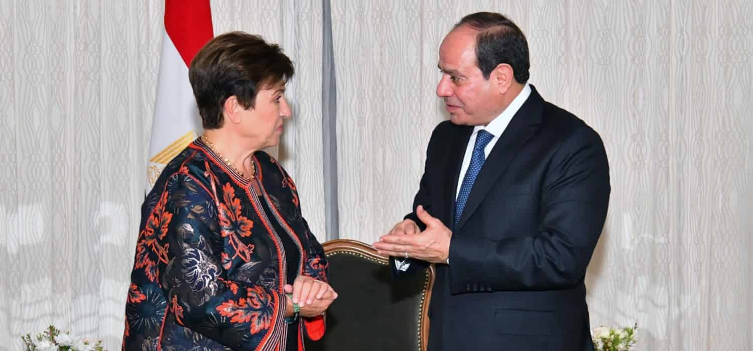 El-Sisi, Georgieva review Egypt-IMF cooperation at COP28

