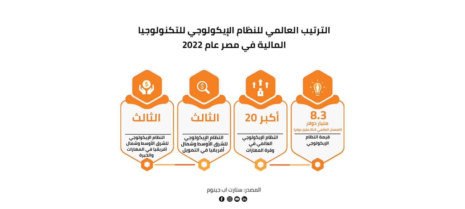 الوضع العالمي للنظام الإيكولوجي للتكنولوجيا المالية في مصر عام 2022 