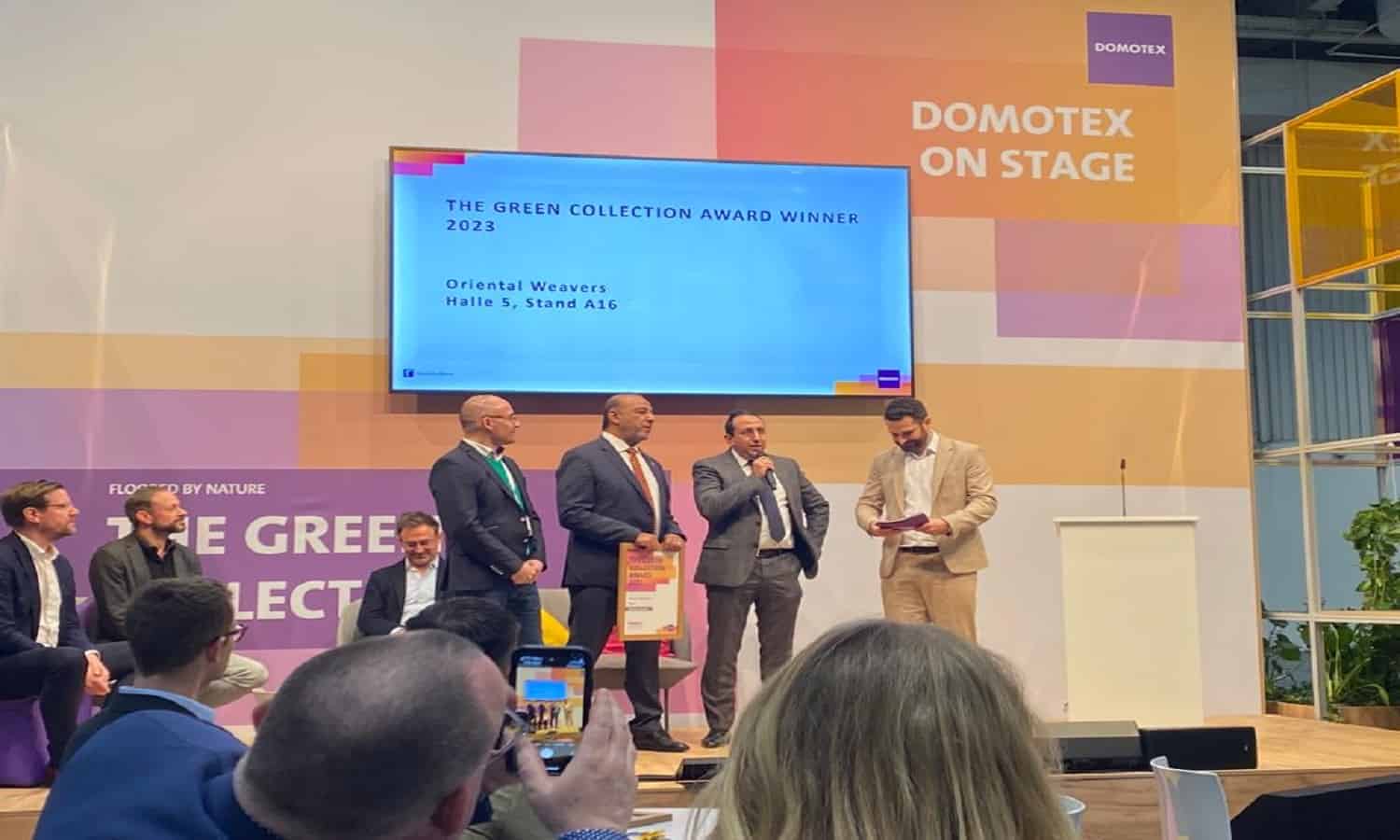 Oriental Weavers wins Green Collection Award at 2023 DOMOTEX fair in Germany 