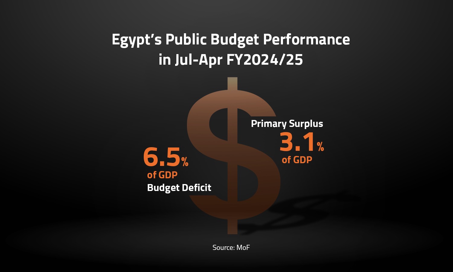Egypt’s Public Budget Performance in Jul-Apr FY2024/25